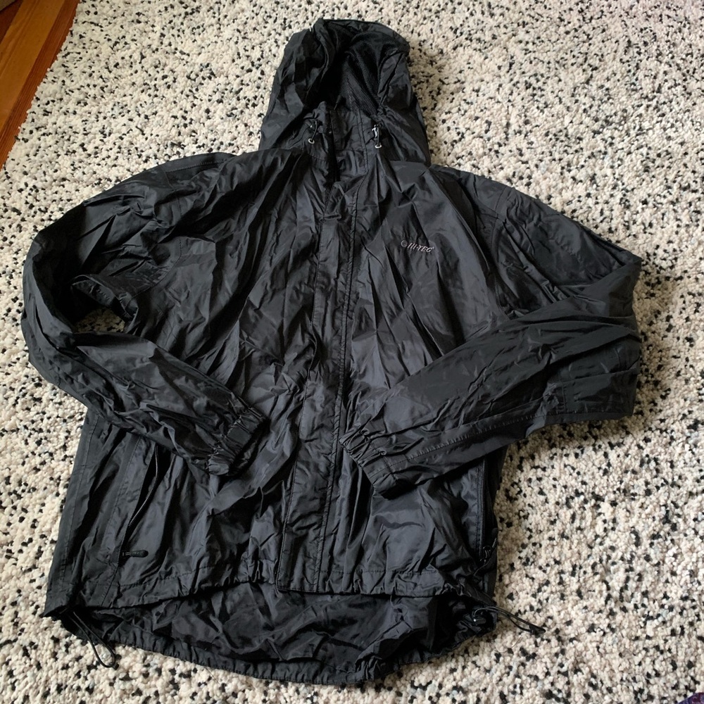 Men's black shell jacket